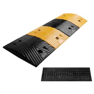 Traffic-Safety-Rubber-Speed-Breaker-Yellow-Black-Road-Speed-Bump-Hump